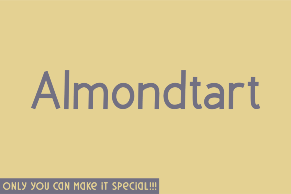 Almondtart: A Unique Sans Serif