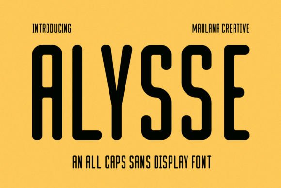 Alysse: A Modern Sans Serif for Creative Design