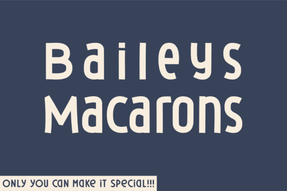 Baileys Macarons Font