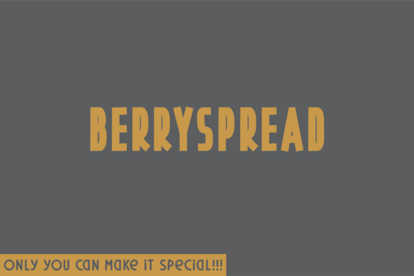 Berryspread: A Unique Sans Serif