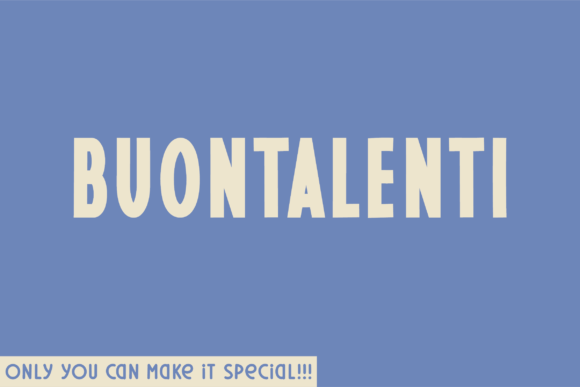 Buontalenti: A Unique Sans Serif