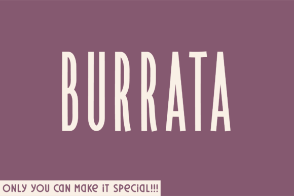 Burrata: A Unique Sans Serif for Web Design