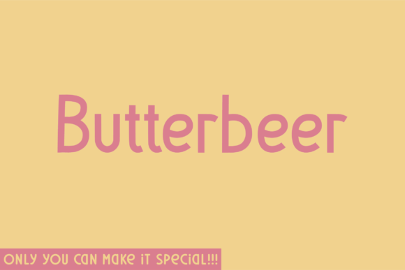 Butterbeer: A Unique Sans Serif