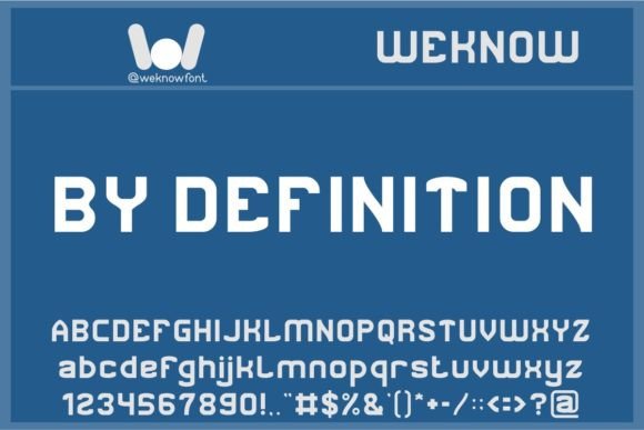 By Definition Font Review
