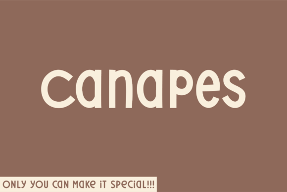 Canapes: A Unique Sans Serif for Web Design