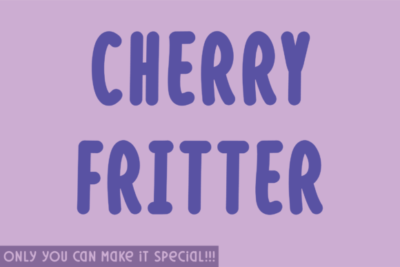 Cherry Fritter: A Unique Sans Serif