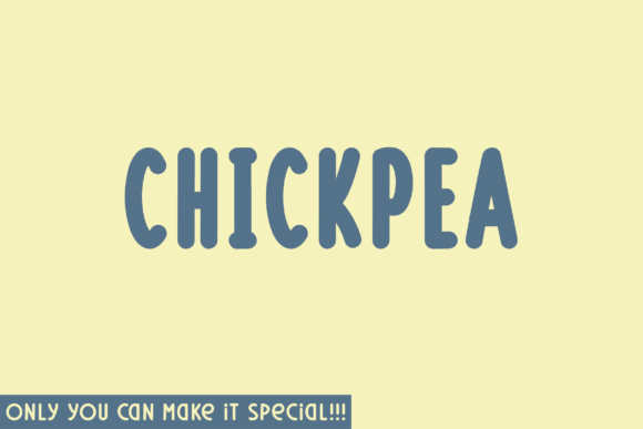 Chickpea: A Unique Sans Serif for Elegant Design