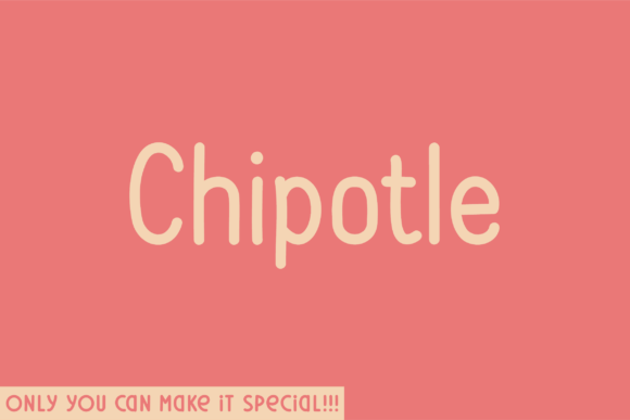 Chipotle Font for Creative Projects
