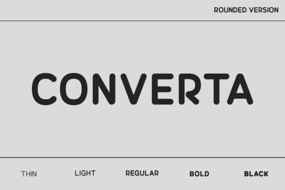 Converta Rounded: A Modern, Friendly Sans Serif