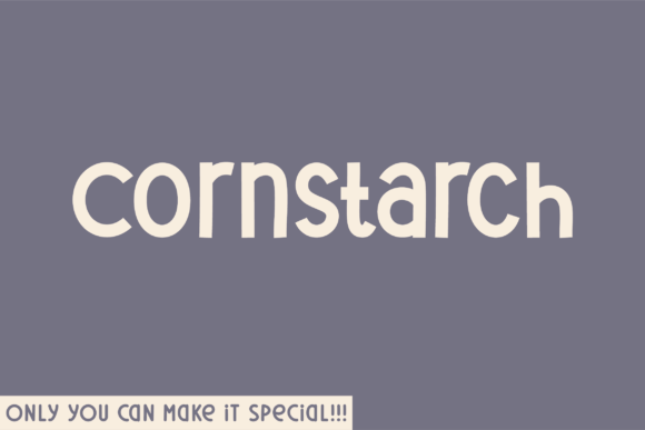 Cornstarch Font: Elegant Sans Serif for Crafts