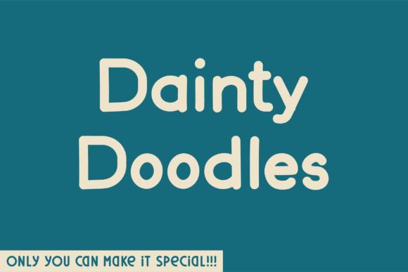 Dainty Doodles Font for Business