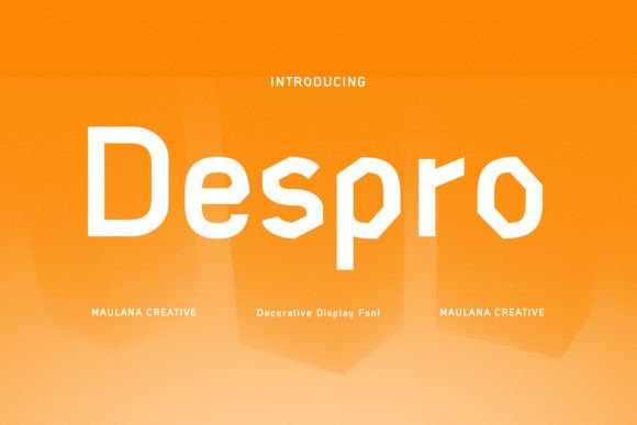 Despro: A Playful Font for Digital Marketing