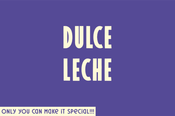 Dulce Leche Font for Web Design