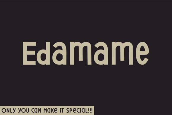 Edamame Font for Business Branding