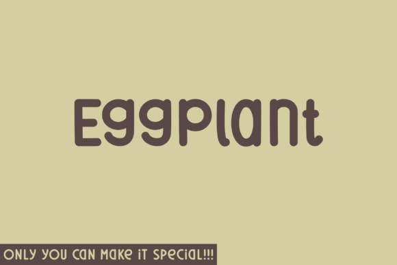 Eggplant: A Unique Sans Serif