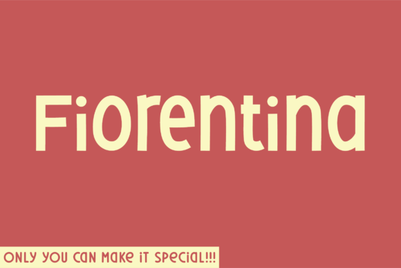 Fiorentina: A Unique Sans Serif Font