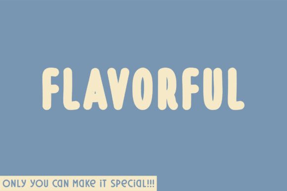 Flavorful Font for Web Design