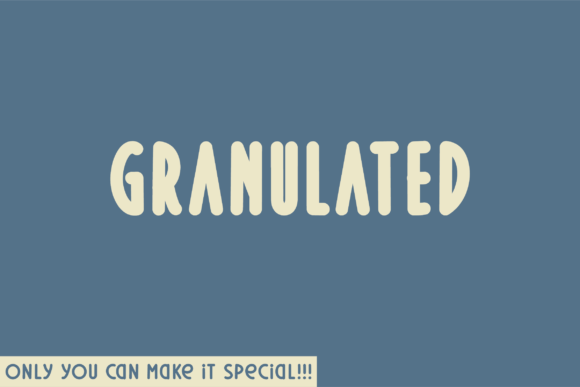 Granulated: A Unique Sans Serif