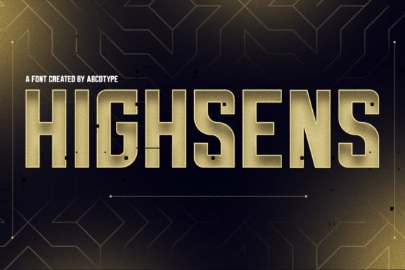 Highsens Font for Web Design