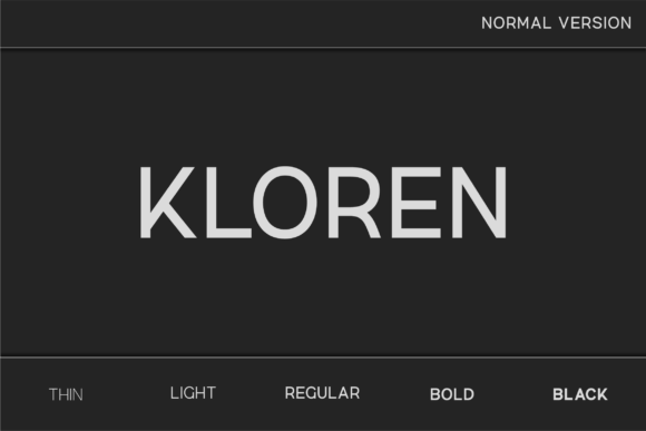 Kloren: A Modern Typeface for Elegant Design