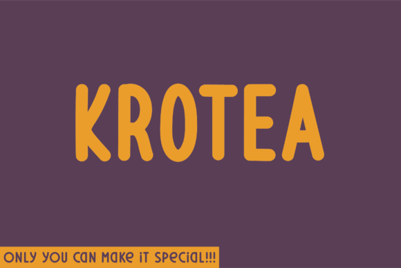 Krotea: A Unique Sans Serif Font