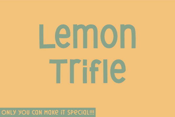 Lemon Trifle Font Review