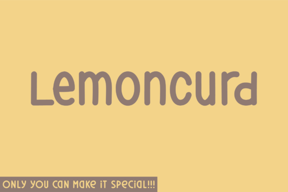 Lemoncurd: A Font That Elevates Your Brand