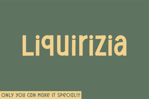 Liquirizia: A Unique Sans Serif