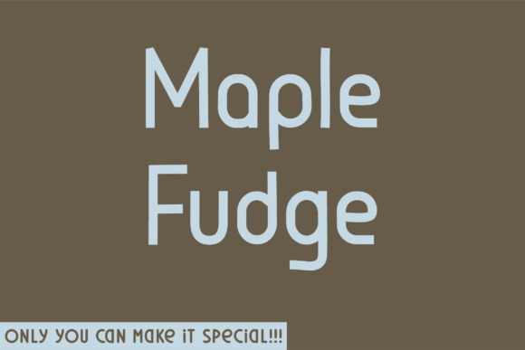 Maple Fudge Font for Editorial Design