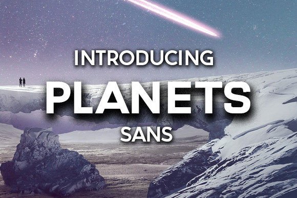 Planets: A Stylish Sans Serif