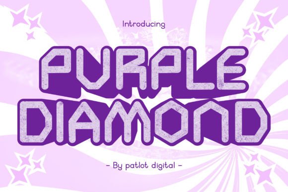 Purple Diamond Font: Bold & Unique