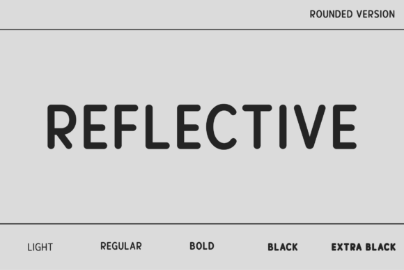 Reflective Rounded: A Font for Polished Branding