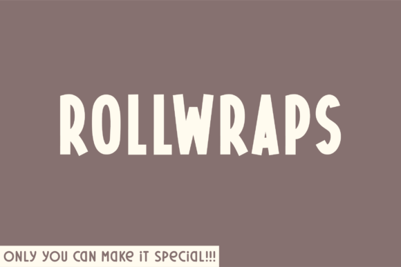 Rollwraps: A Unique Sans Serif Font