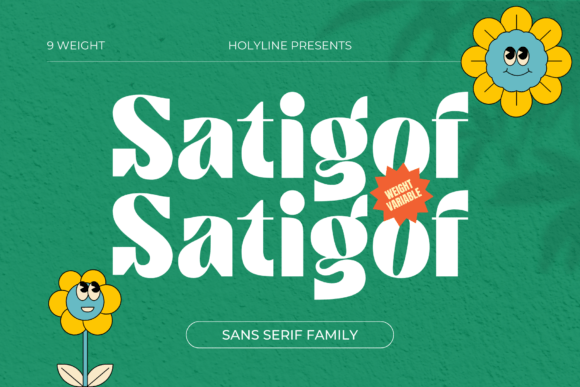 Satigof: A Playful Font for Bold Campaigns