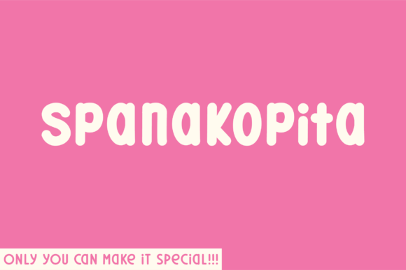 Spanakopita: A Unique Sans Serif Font