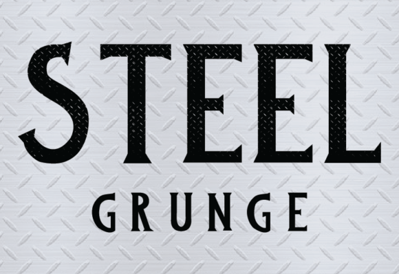 Steel Grunge: A Bold, Edgy Sans Serif