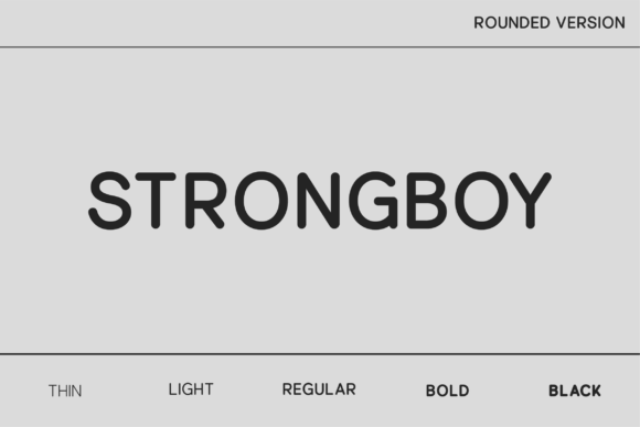 Strongboy Rounded Font for Editorial Design