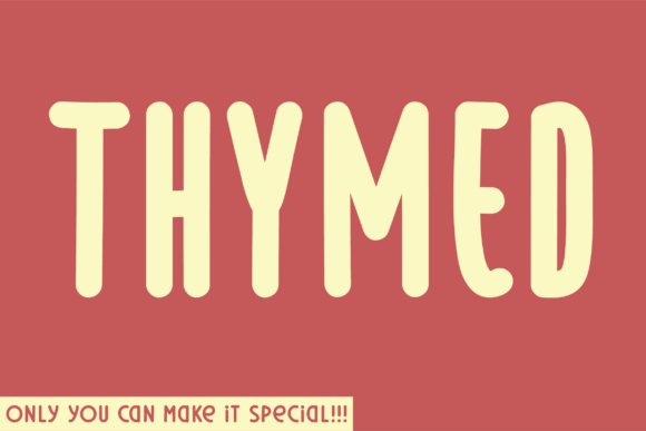 Thymed: A Unique Sans Serif Font