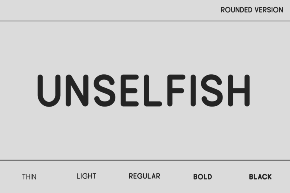 Unselfish Rounded: A Font for Modern Web Design