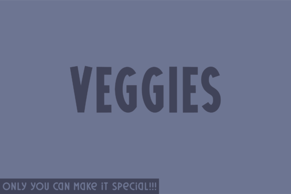 Veggies: A Unique Sans Serif for Creative Projects